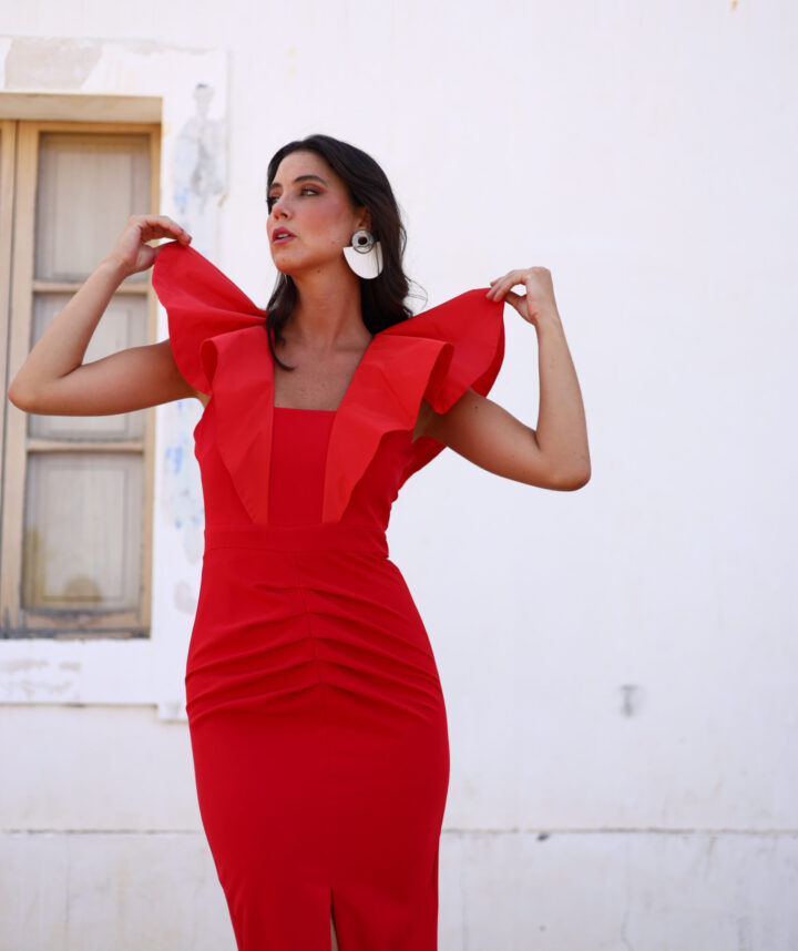 Vestido Pance Rojo Magnolia Kobus